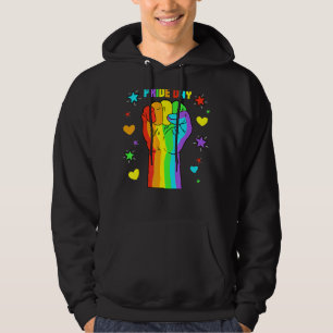 Veste À Capuche Gay pride Jour Lgbt Mois Main Rainbow Égalité Pois