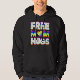 Veste À Capuche Gay pride Mom Lgbt Rainbow Hearts For Free Mom Hug