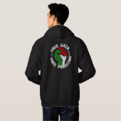 Veste À Capuche gaza libre palestine (Dos entier)