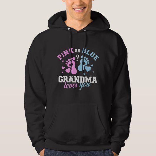 Veste À Capuche Gender reveal grandma (Devant)