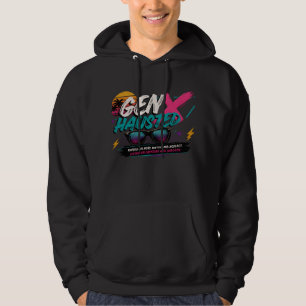 Veste À Capuche Génération X, Gen Xhausted, Rétro, nostalgique,