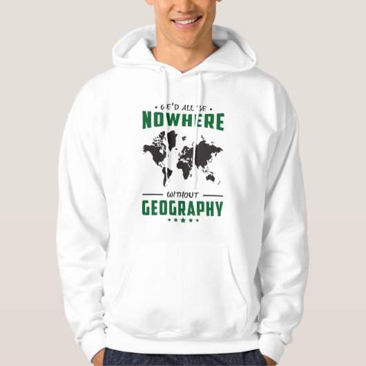 Veste À Capuche Géographie Professeur Funny Monde Continents Idée (Devant)