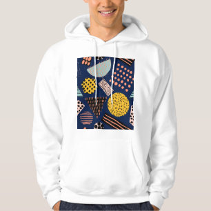 Veste À Capuche Géométrie amusante : Motif multicolore Abstrait