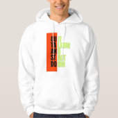 Veste À Capuche Géométrie Gras Typographie Bloc (Devant)