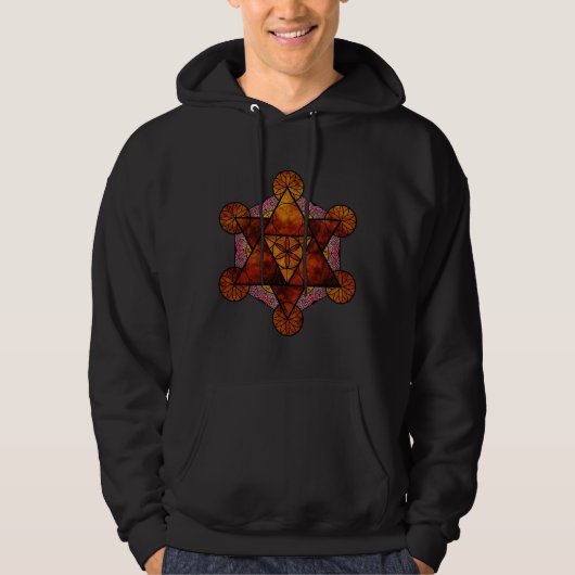 Veste À Capuche Géométrie sacrée Ignis Tri Blend (Devant)