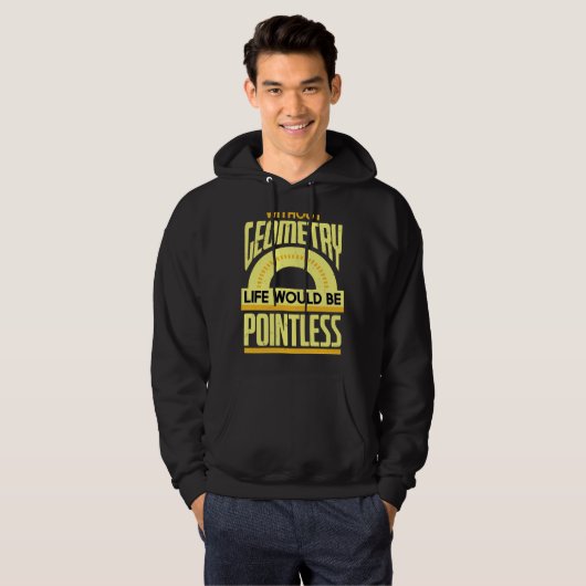 Veste À Capuche Geometry Pun Pointless Maths Physics Geometry (Devant entier)