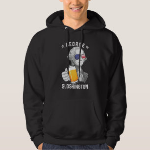 Veste À Capuche George Sloshington Washington Beer 4 juillet Ame