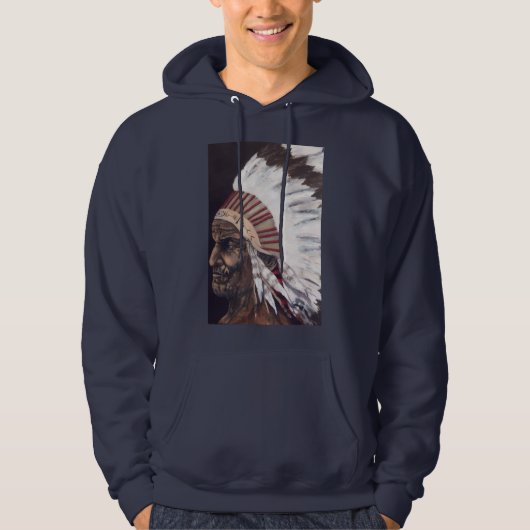 Veste À Capuche Geronimo (Guerrier de Ruidoso) (Devant)
