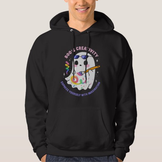 VESTE À CAPUCHE GHOST, BOO (Devant)