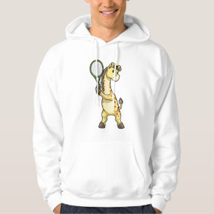Veste À Capuche Girafe au Tennis avec raquette de tennis