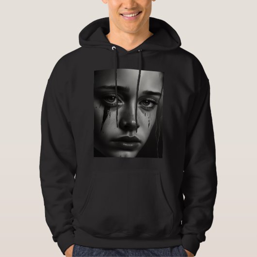 Veste À Capuche Girl with tears (Devant)
