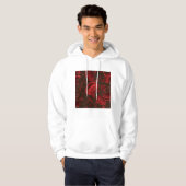 Veste À Capuche Globules Rouges Microscopiques (Devant entier)