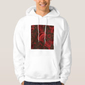Veste À Capuche Globules Rouges Microscopiques (Devant)