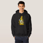Veste À Capuche Gnome à fleurs de tournesol (Devant entier)