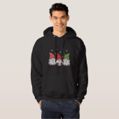 Veste À Capuche Gnomes Joyeux Pyjama de Noël (Devant entier)
