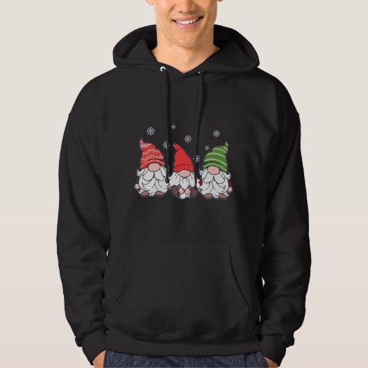 Veste À Capuche Gnomes Joyeux Pyjama de Noël (Devant)