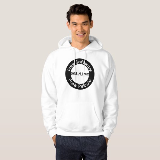 Veste À Capuche GNU/Linux (Devant entier)