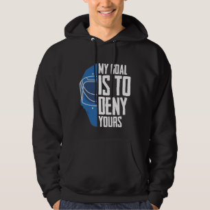Veste À Capuche Goalkeeper du hockey sur glace Funny Defense Goali