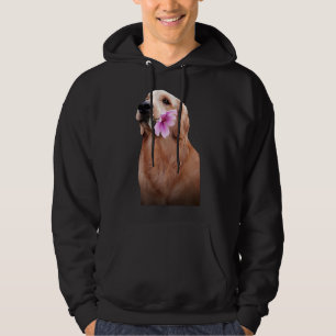 Veste À Capuche Golden Retriever Avec Fleur