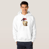 Veste À Capuche Golden Retriever de Noël (Devant entier)