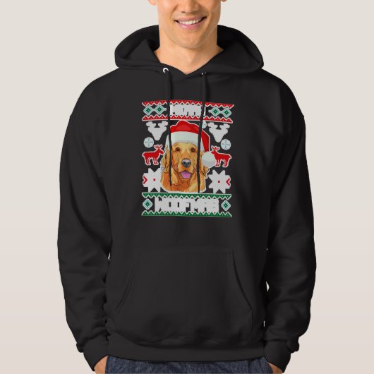 Veste À Capuche Golden Retriever Joyeux Woofmas (Devant)