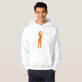 Veste À Capuche Golf - Orange (Devant entier)