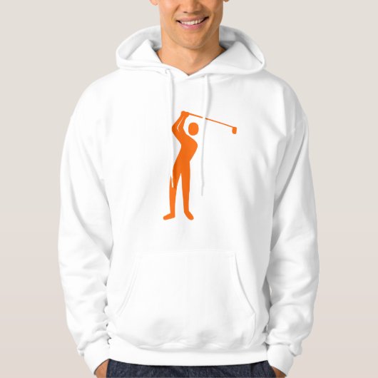 Veste À Capuche Golf - Orange (Devant)