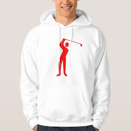Veste À Capuche Golf - Rouge (Devant)