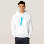 Veste À Capuche Golf - Sky Blue (Devant entier)