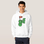 Veste À Capuche Golf Wang Vert et Rouge Vibrants (Devant entier)