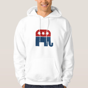 Veste À Capuche GOP éléphant Logo design républicain