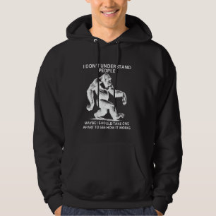 Veste À Capuche Gorille Singe Mal Compris Drôle Sarcastique