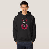 Veste À Capuche Gothic Easter Bunny – Skull Art - moletom (Devant entier)