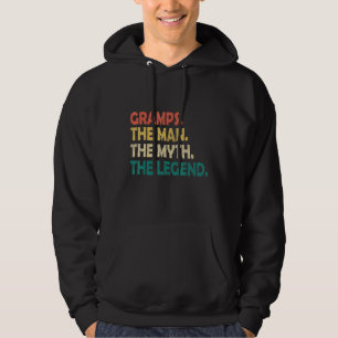 Veste À Capuche Gra Dépeint L'Homme Le Mythe La Légende Vintage Ré