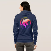 Veste À Capuche Grande conception graphique de requins blancs (Dos entier)