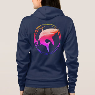 Veste À Capuche Grande conception graphique de requins blancs