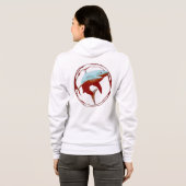 Veste À Capuche Grande conception graphique de requins blancs (Dos entier)