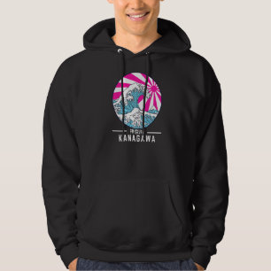Veste À Capuche Grande vague au large de Kanagawa Vaporwave Glitch
