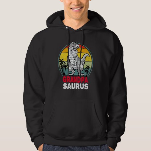 Veste À Capuche Grandpasaurus Rex Grandpa Saurus Dinosaur Funny Gr (Devant)