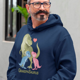 Veste À Capuche GrandpaSaurus T-Rex et bébé garçon Dinosaures fill