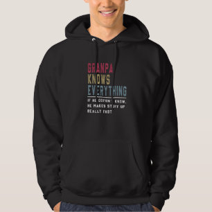 Veste À Capuche Granpa Sait Tout Ce Qu'Il Fait En Vraiment F