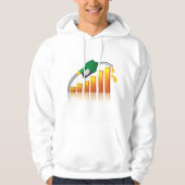 Veste À Capuche Graphique à barres de l'inflation due à la hausse (Devant)