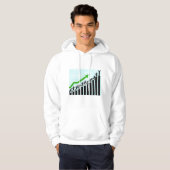 Veste À Capuche Graphique à barres de progression de réussite de c (Devant entier)