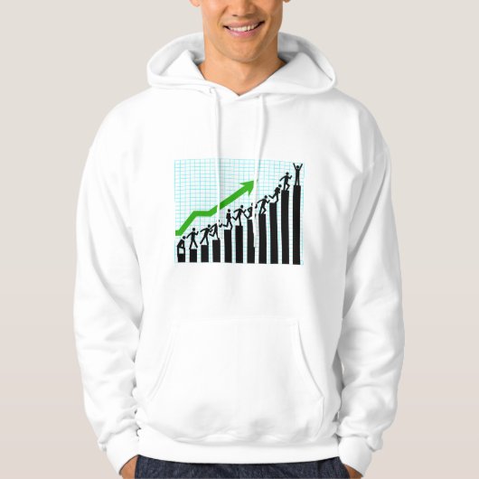 Veste À Capuche Graphique à barres de progression de réussite de c (Devant)