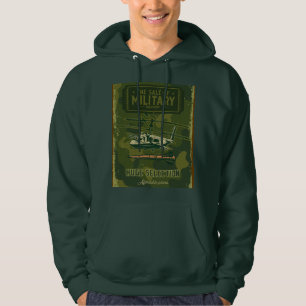 Veste À Capuche Graphique de camouflage d'hélicoptère militaire v