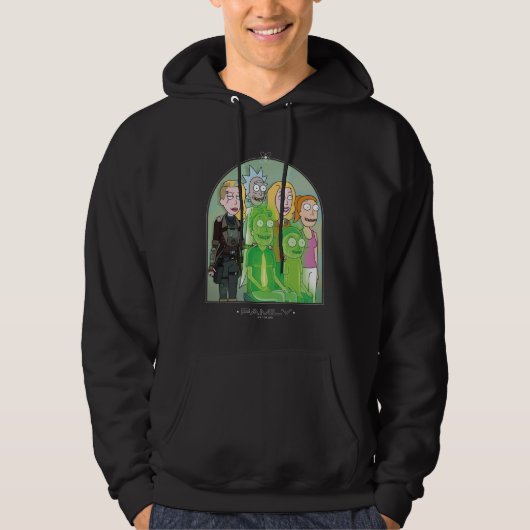 Veste À Capuche Graphique de la famille Rick et Morty (Devant)