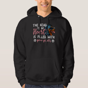 Veste À Capuche Graphique du propriétaire du chien de coeur de Rot