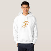 Veste À Capuche Graphique et texte dorés (Devant entier)