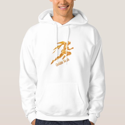 Veste À Capuche Graphique et texte dorés (Devant)
