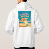 Veste À Capuche Graphique Mode Vacances Coucher de Soleil sur la P (Dos)